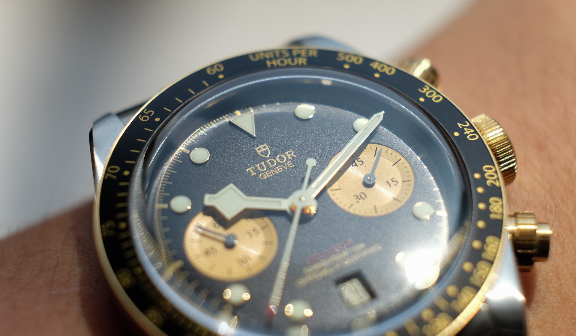 Half sporty, half dressy the Tudor Black Bay Chrono S&G is a watch for all occasions